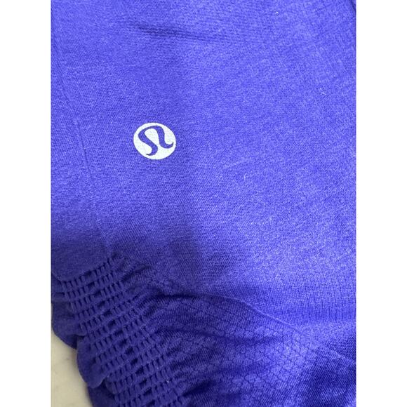 Lululemon In The Flow Crop II Purple Yoga Tight Legging Women’s Size 6 - Picture 3 of 5